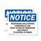 Signmission Trespassing And Loitering Forbidden By Law OSHA Notice Sign, Vinyl Decal, 10in W x 7in L, 2PK OS-2PACK-NS-D-710-L-18730 - alternate 1